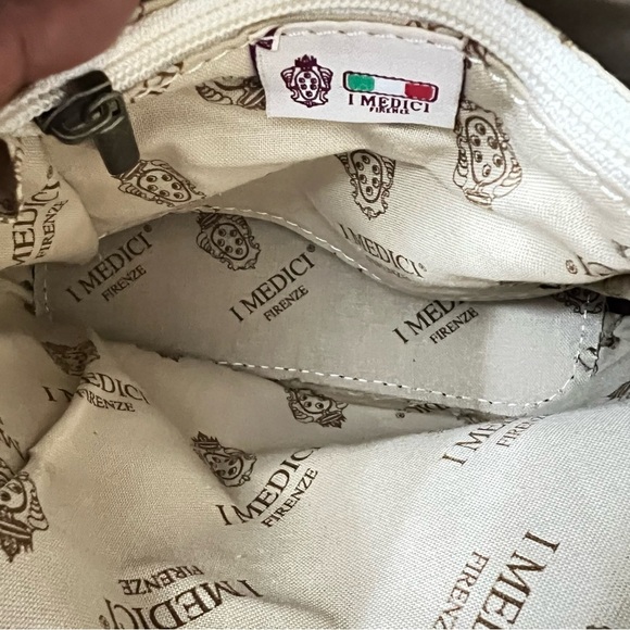 I MEDICI FIRENZE RARE NWT BURGUNDY LEATHER BAG - Made in Italy - Picture 9 of 11